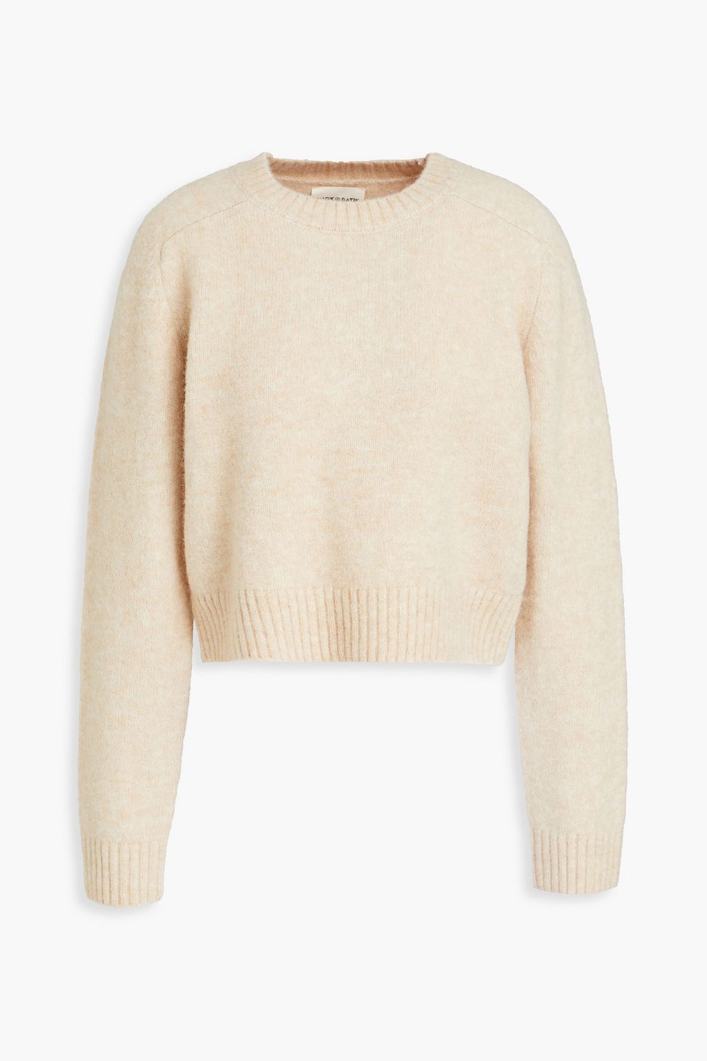 Antik Batik Tiba cropped knitted sweater Women Beige Knitwear FR 36