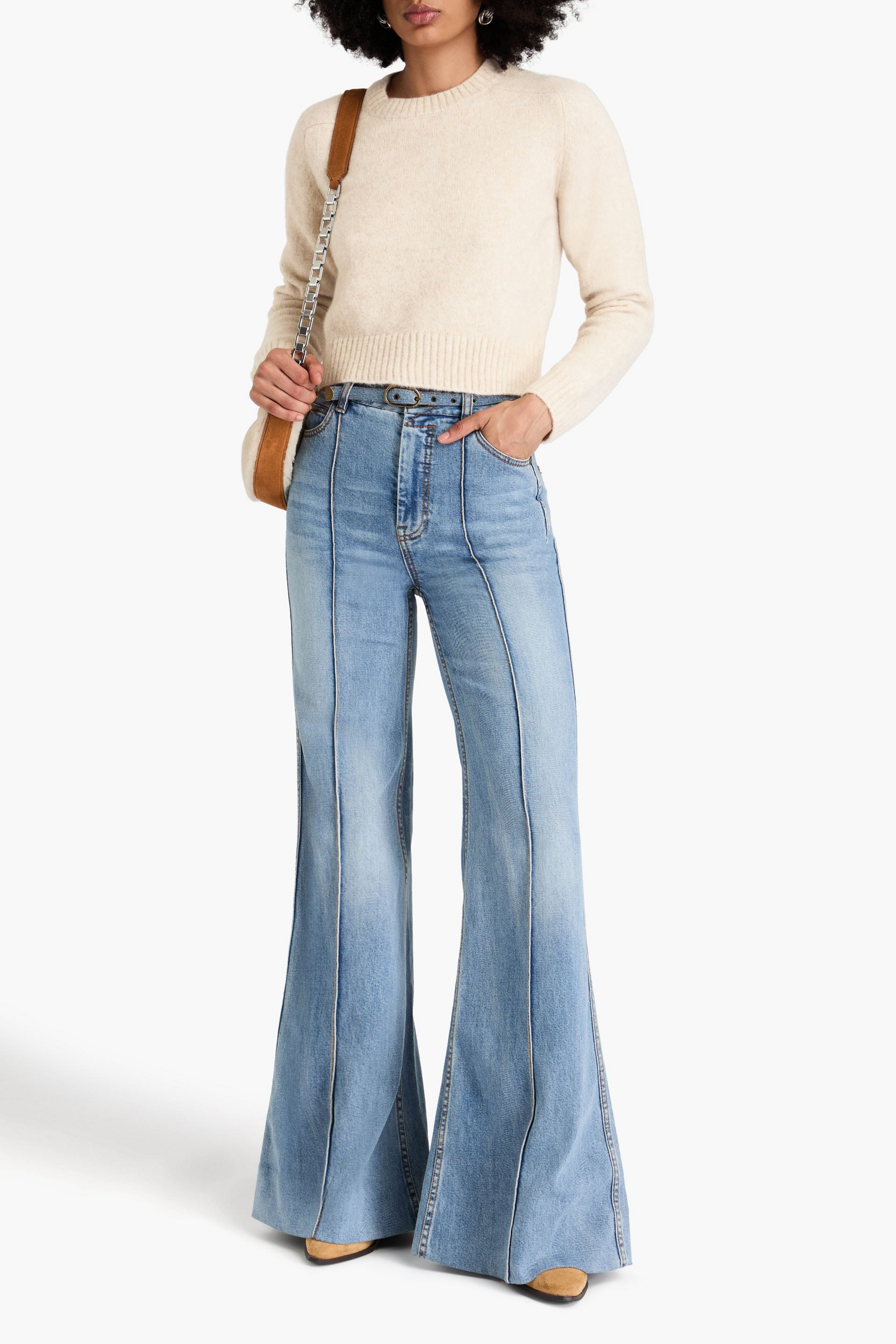 Antik Batik Tiba cropped knitted sweater