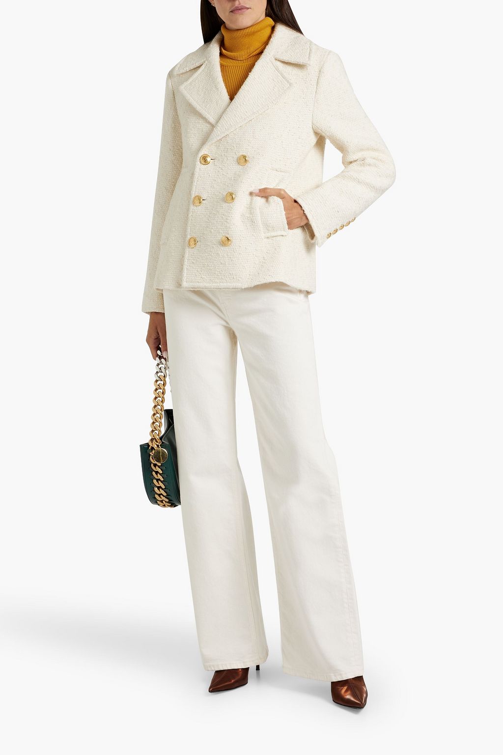 A.L.C. Kensington double-breasted cotton-blend tweed jacket