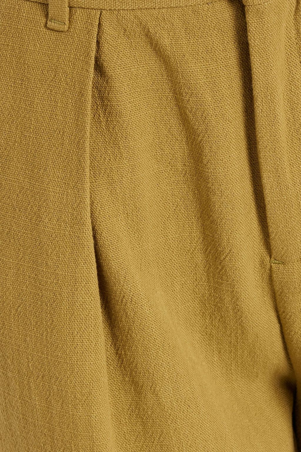 MARA HOFFMAN Pleated cotton wide-leg pants