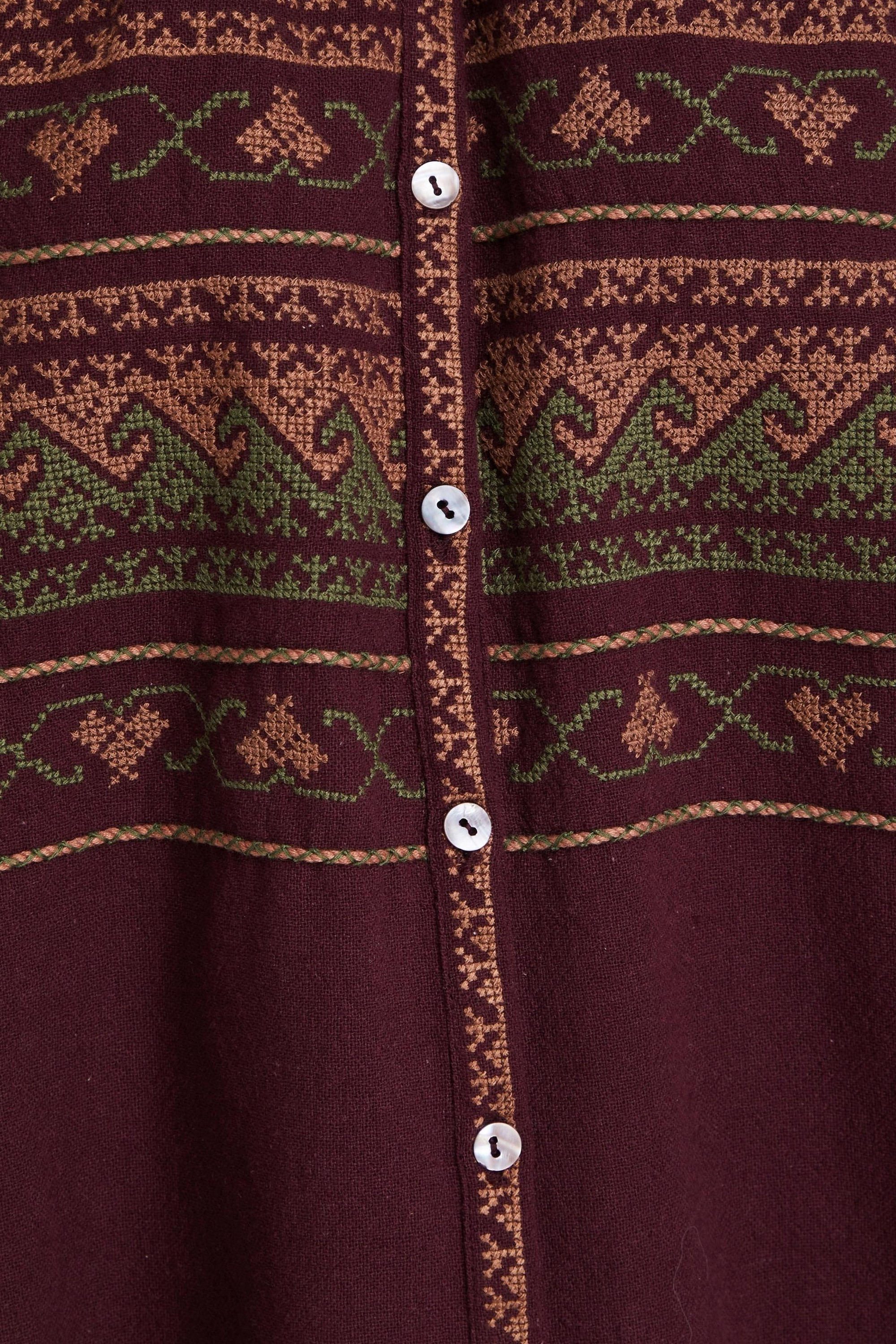 Antik Batik Luna embroidered cotton blouse