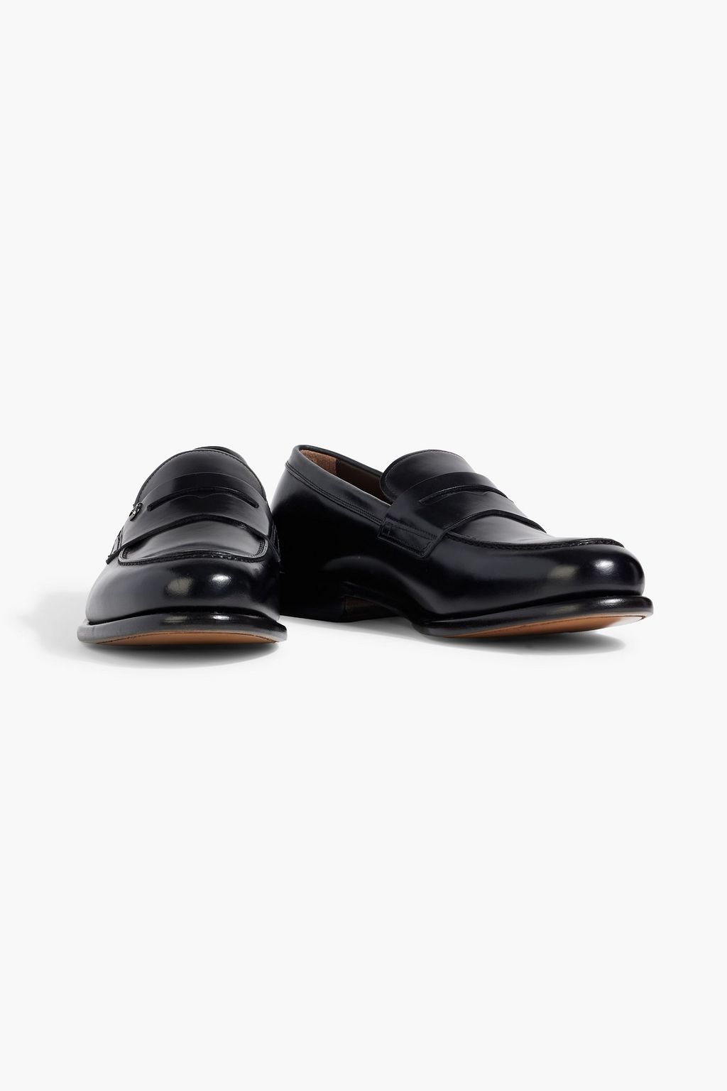 FERRAGAMO Theodore leather penny loafers