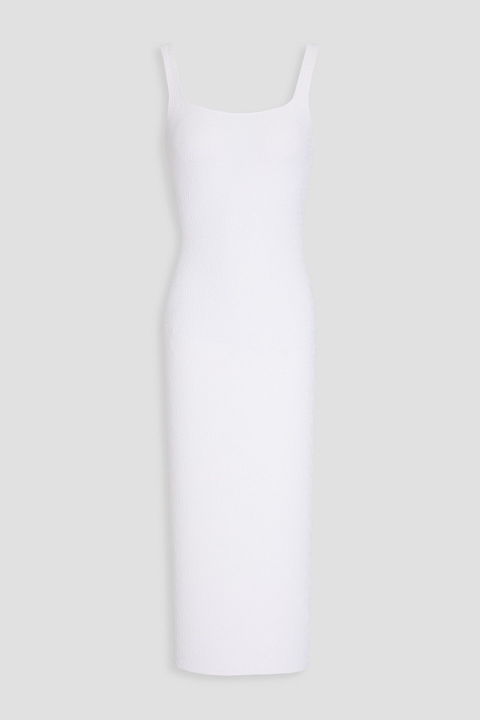 Alexander Wang T Jacquard Dress In White