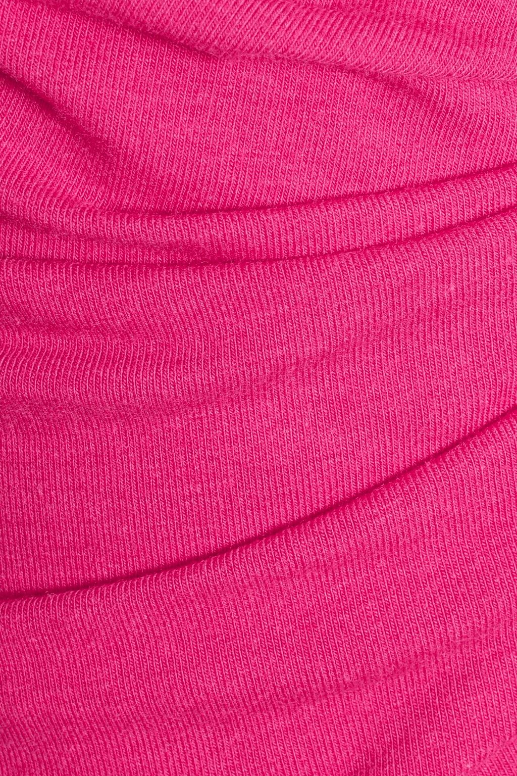 HELMUT LANG Ruched stretch cotton and modal-blend jersey mini skirt