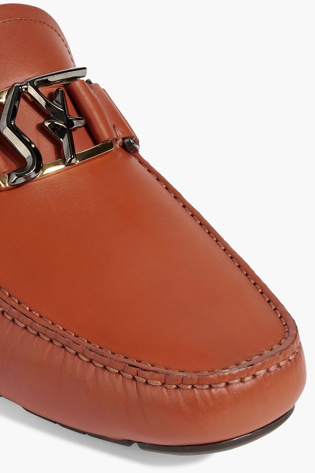 FERRAGAMO Peter leather driving shoes