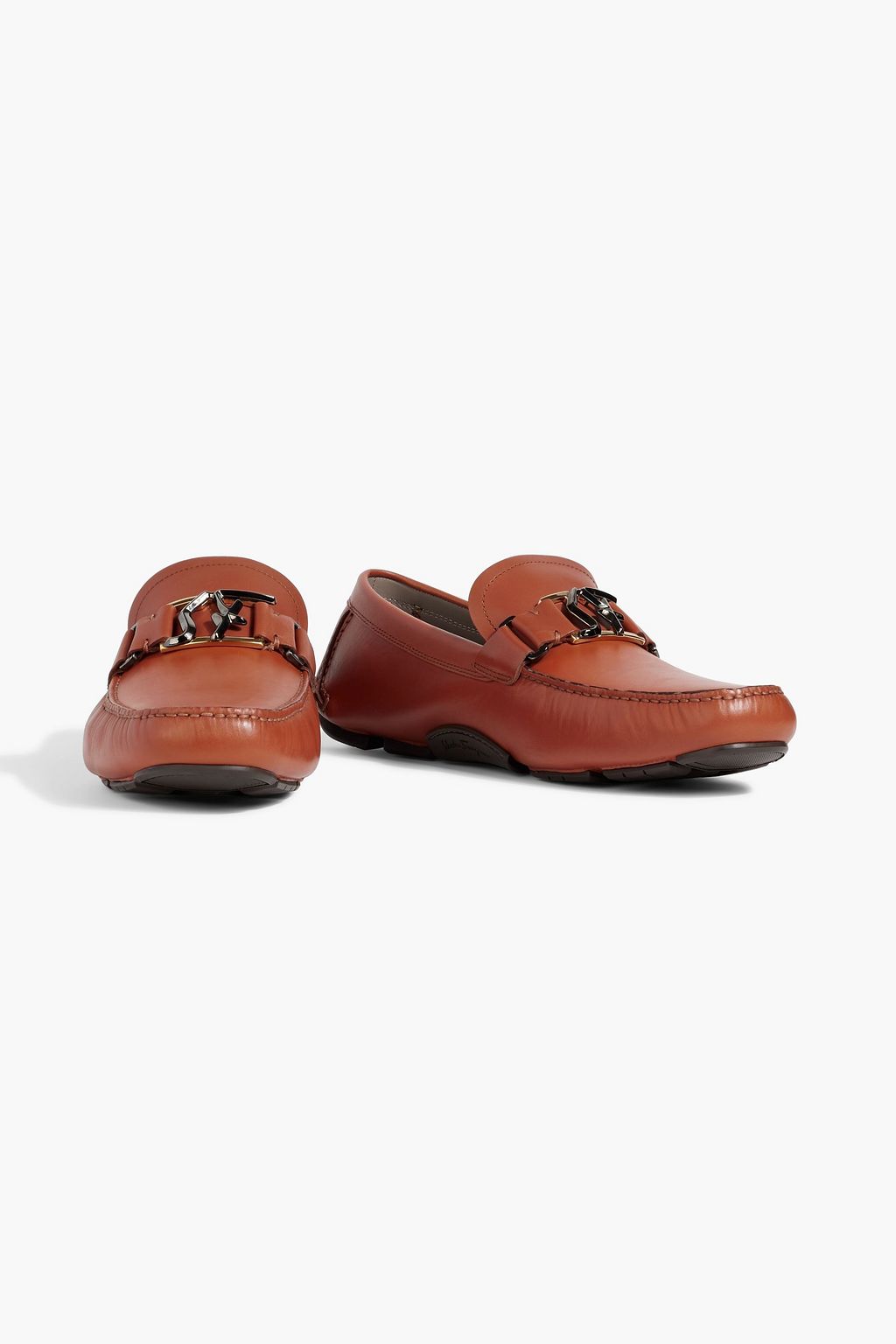 FERRAGAMO Peter leather driving shoes