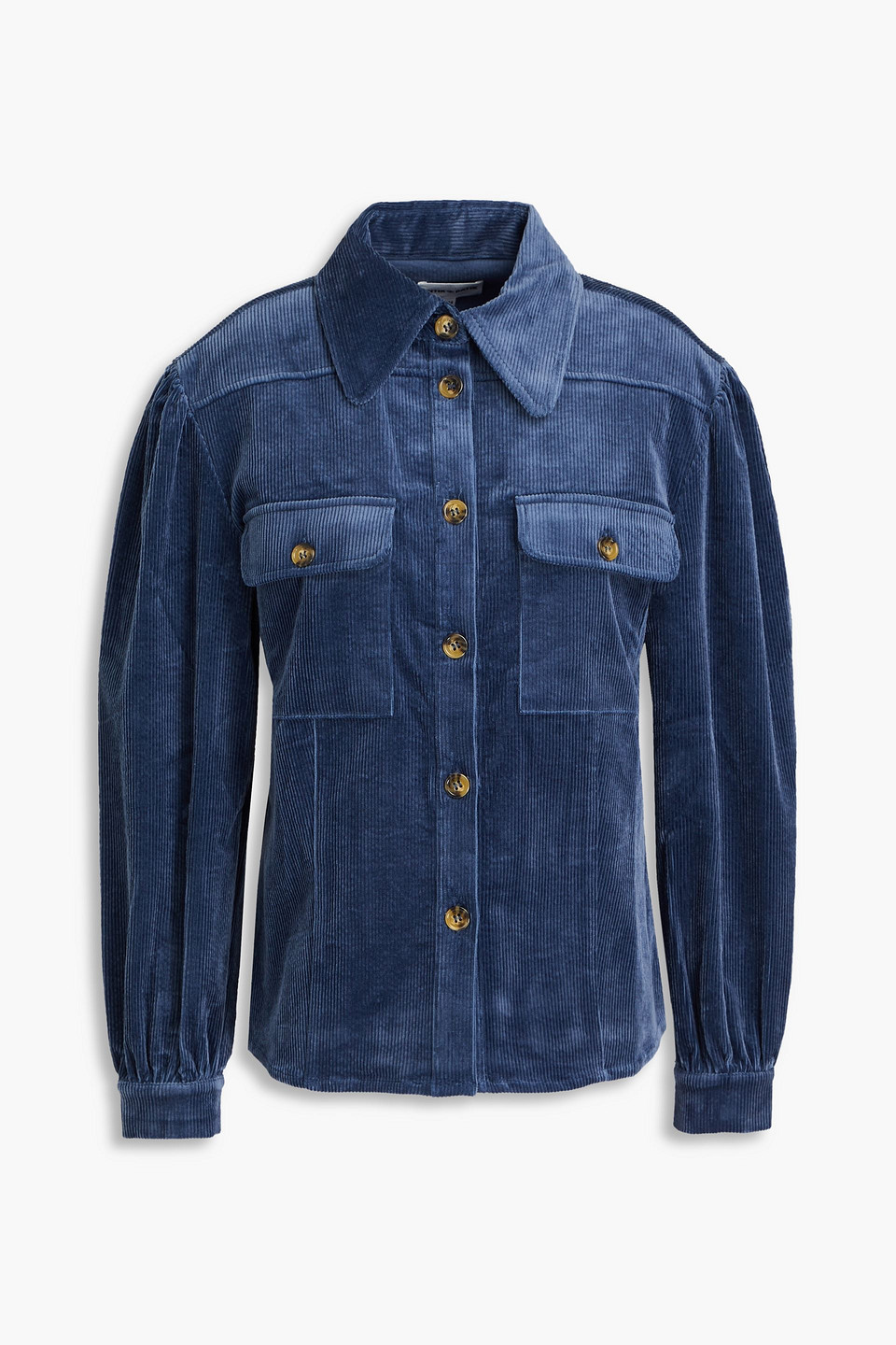 Antik Batik Tilda Cotton-blend Corduroy Shirt In Storm Blue