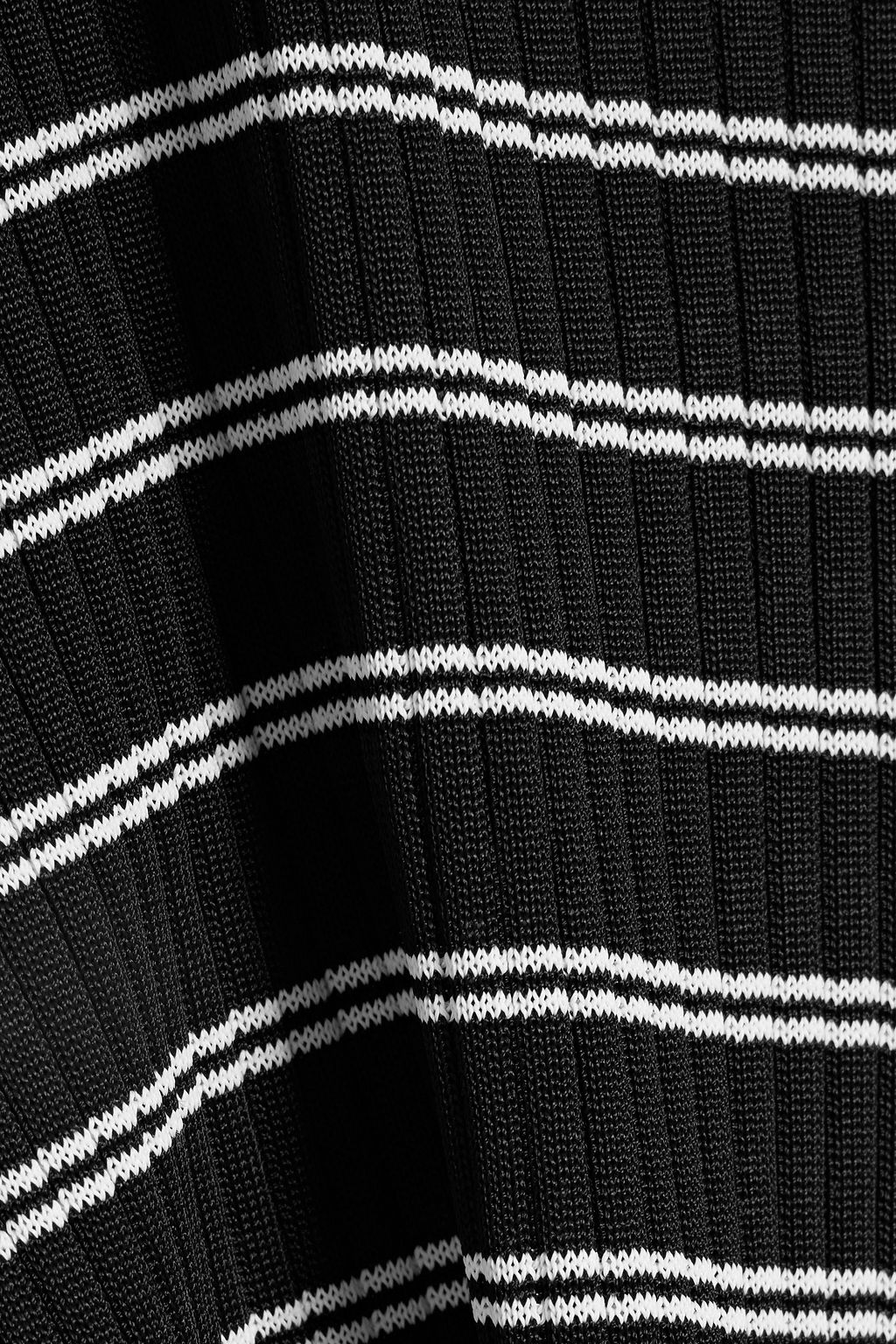 ANOTHER TOMORROW Striped ribbed-knit tank
