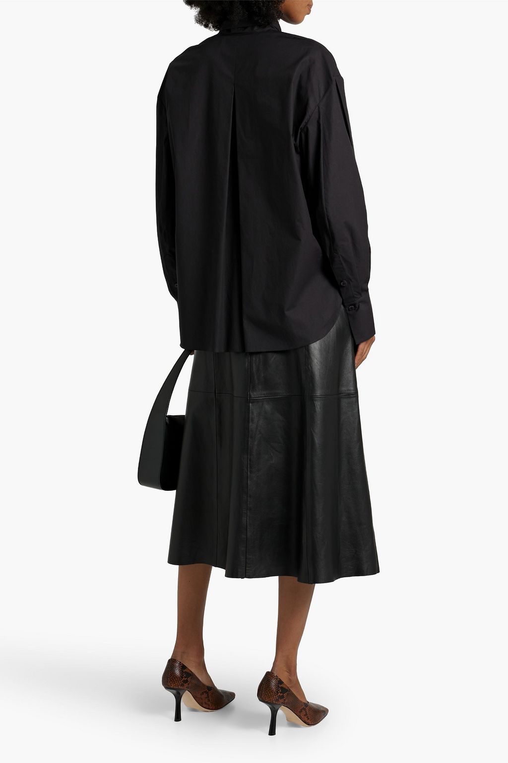 ANOTHER TOMORROW Cotton-poplin blouse