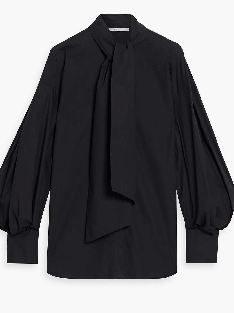 cotton-poplin blouse