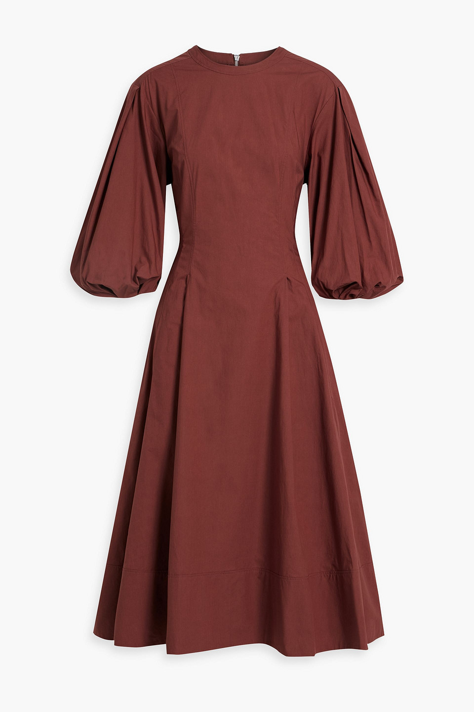 Cotton-poplin midi dress