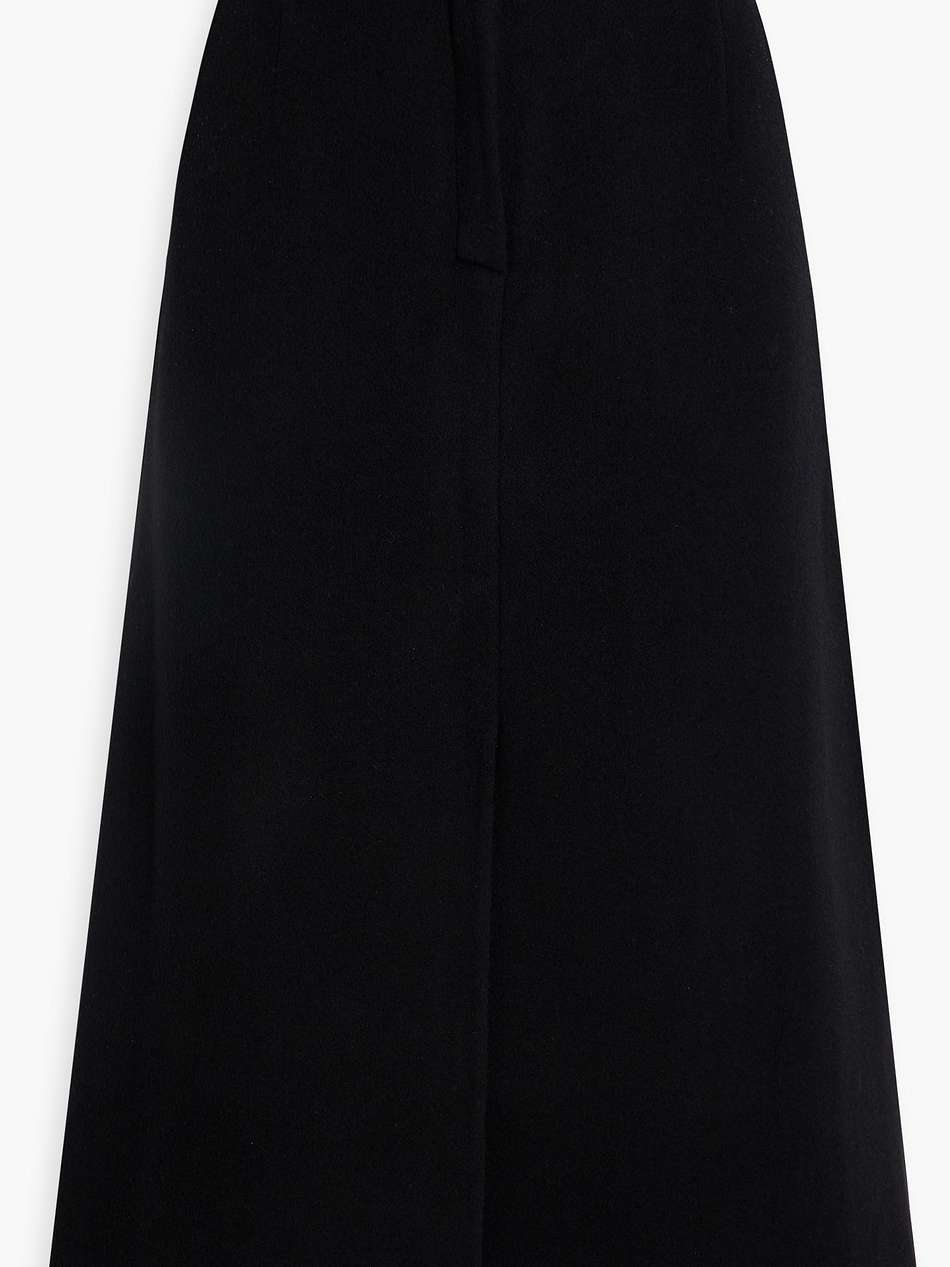 belted cashmere-felt midi skirt