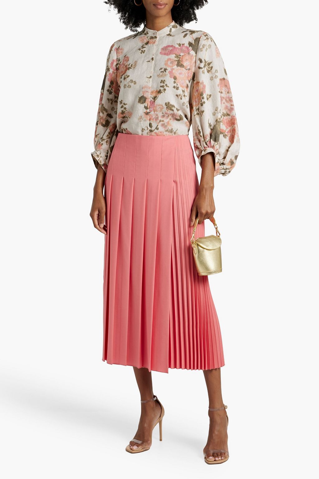 ERDEM Ossana floral-print linen-gauze top