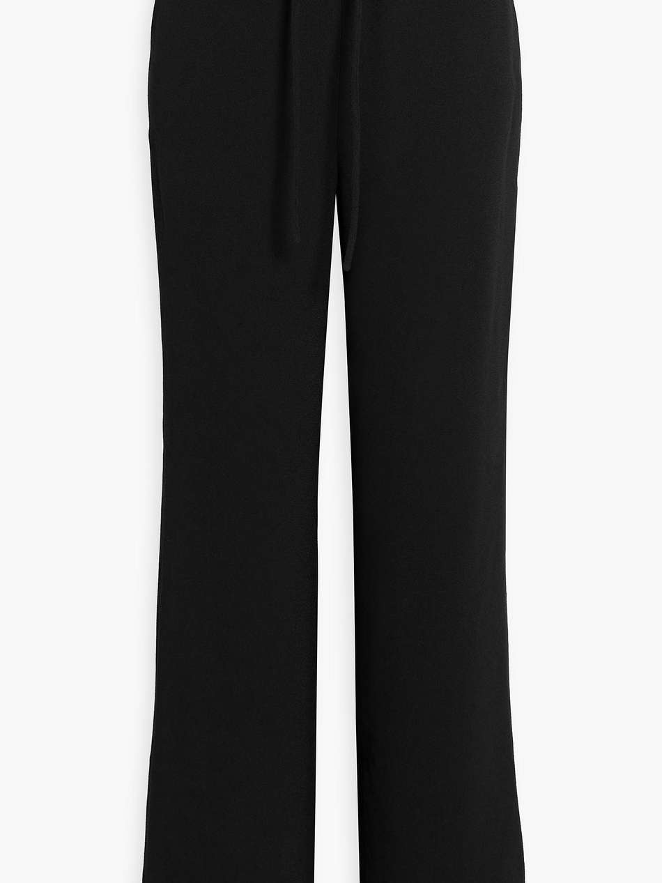 polyka crepe straight-leg pants