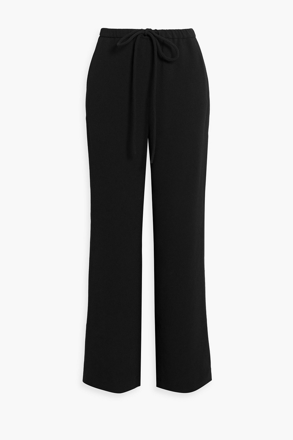 Nanushka Polyka Crepe Straight-leg Pants In Black