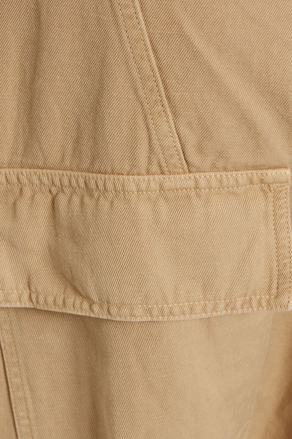 NILI LOTAN Luna cropped cotton and linen-blend twill straight-leg pants