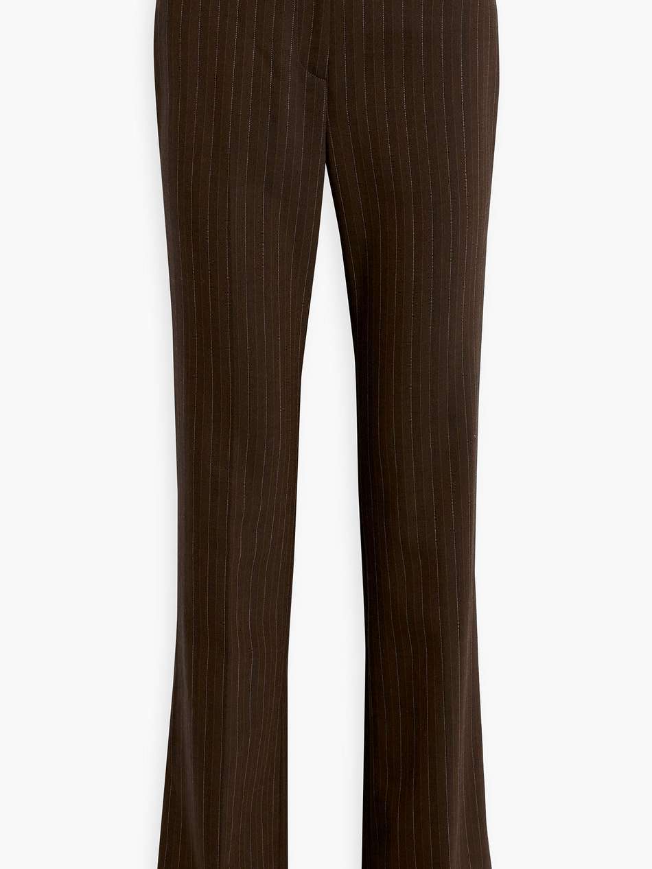 corette pinstriped wool-blend straight-leg pants