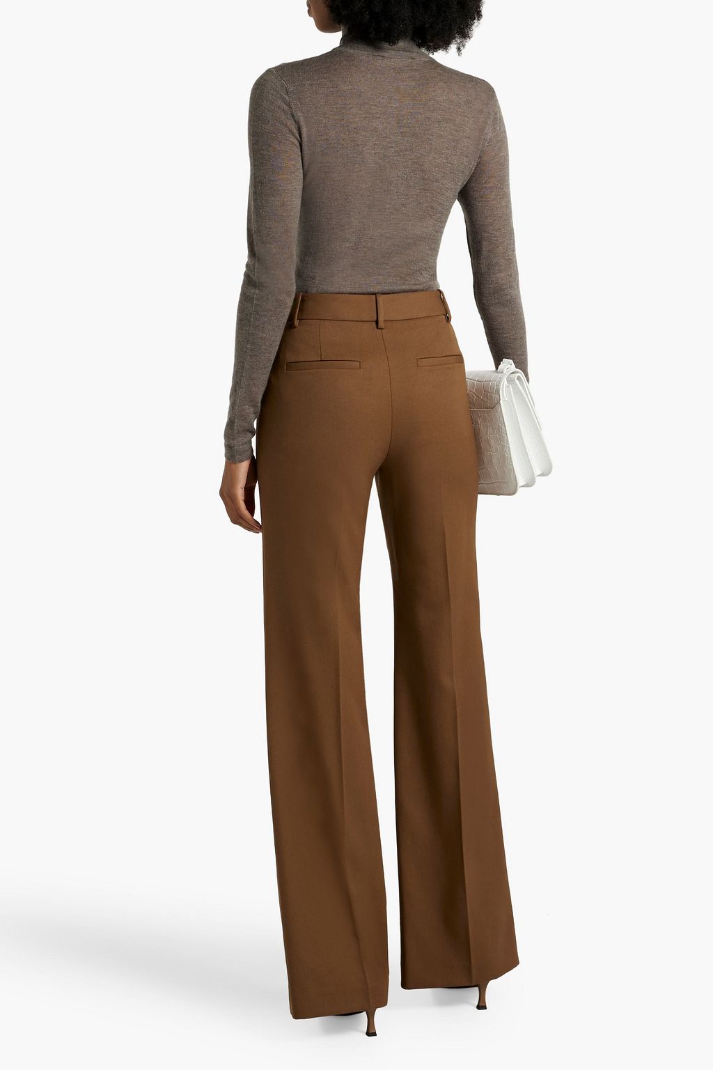 NILI LOTAN Arielle wool-twill flared pants
