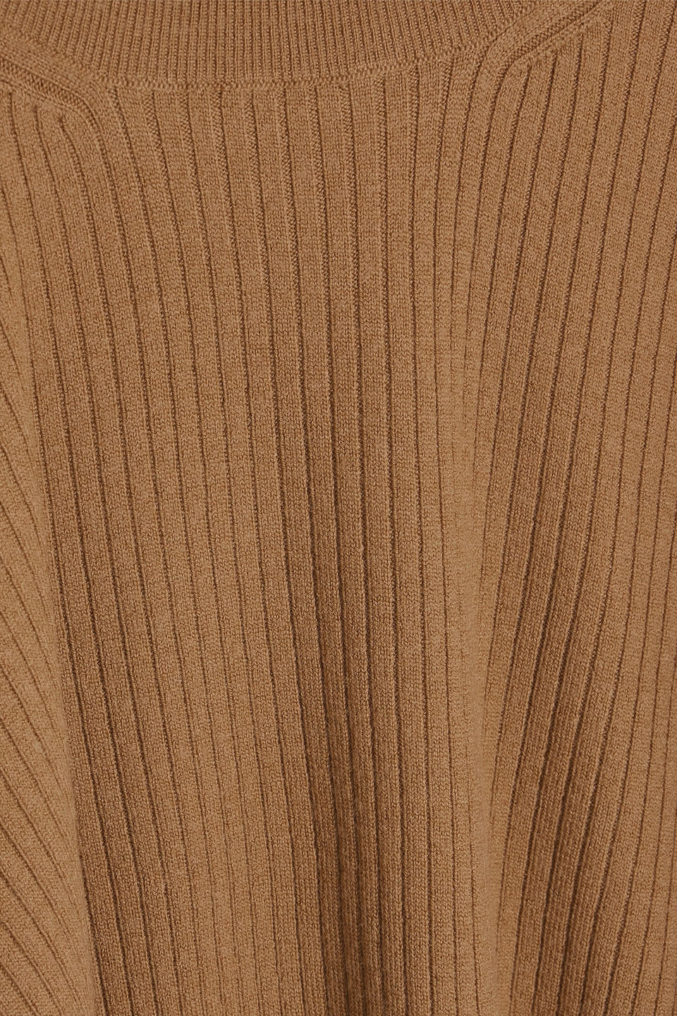 ANOTHER TOMORROW RIBBED WOOL-BLEND TURTLENECK SWEATER