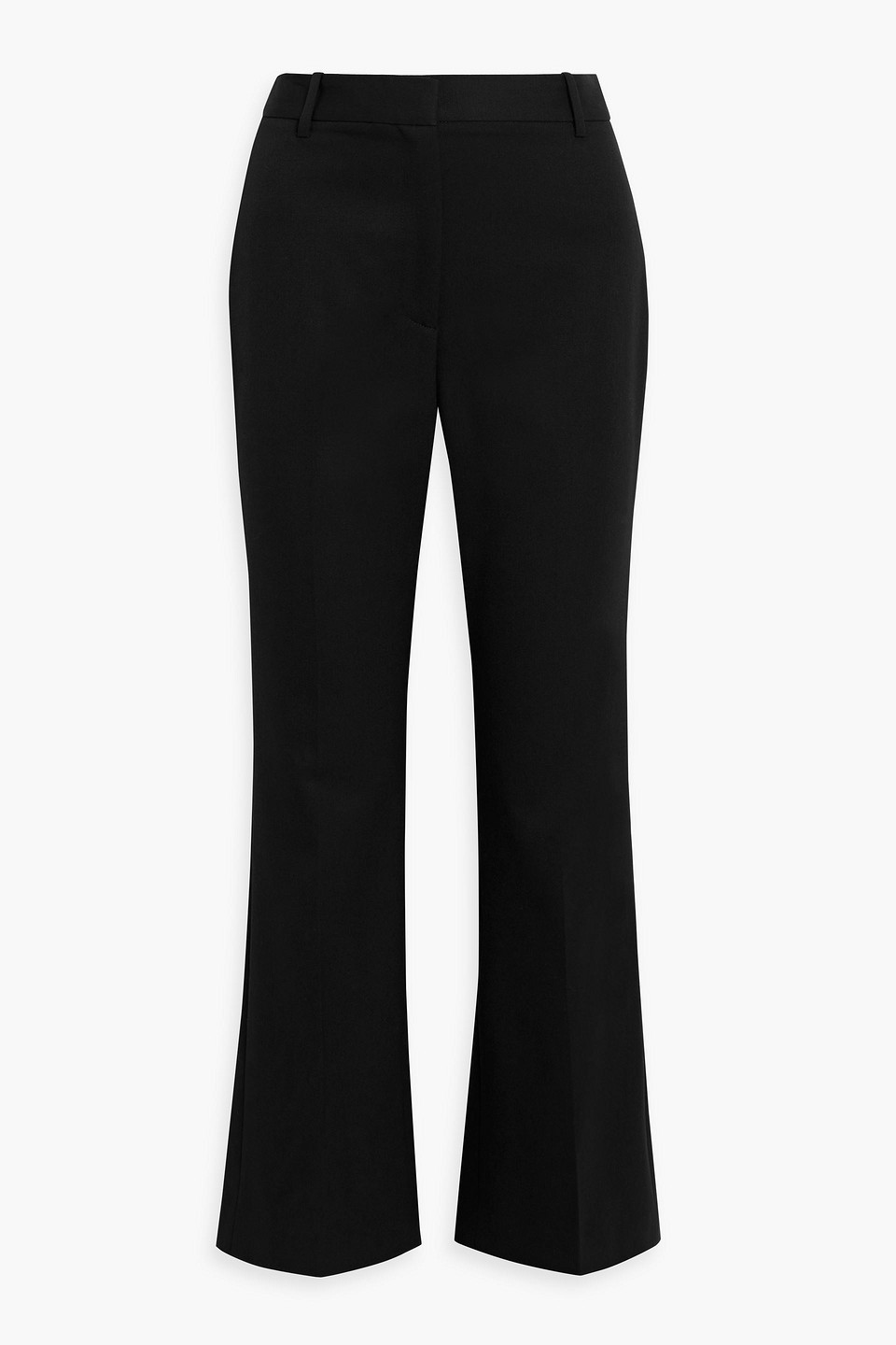 Nili Lotan High-waist Wool Tailored-cut Trousers In Black