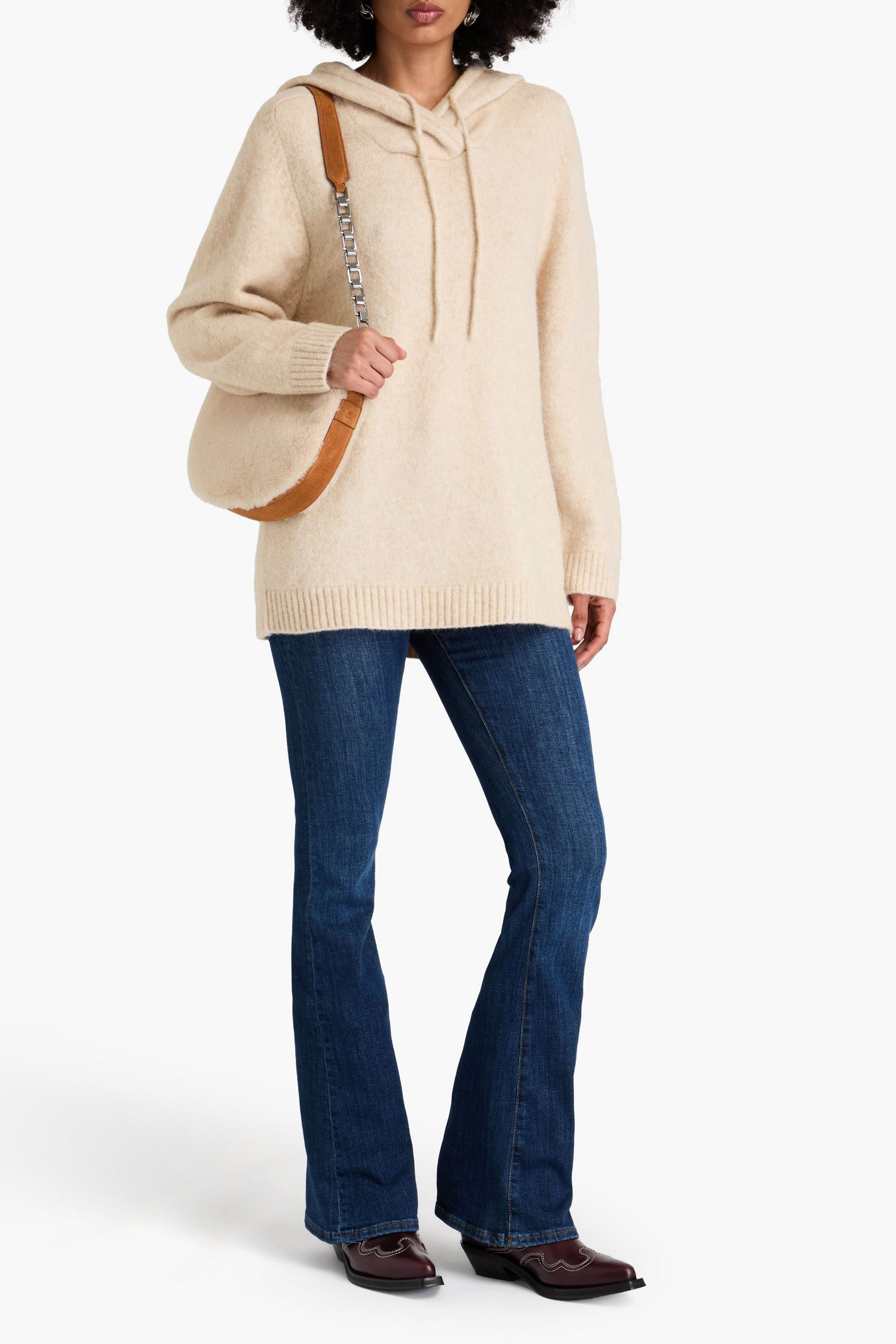 Antik Batik Tiba knitted hoodie