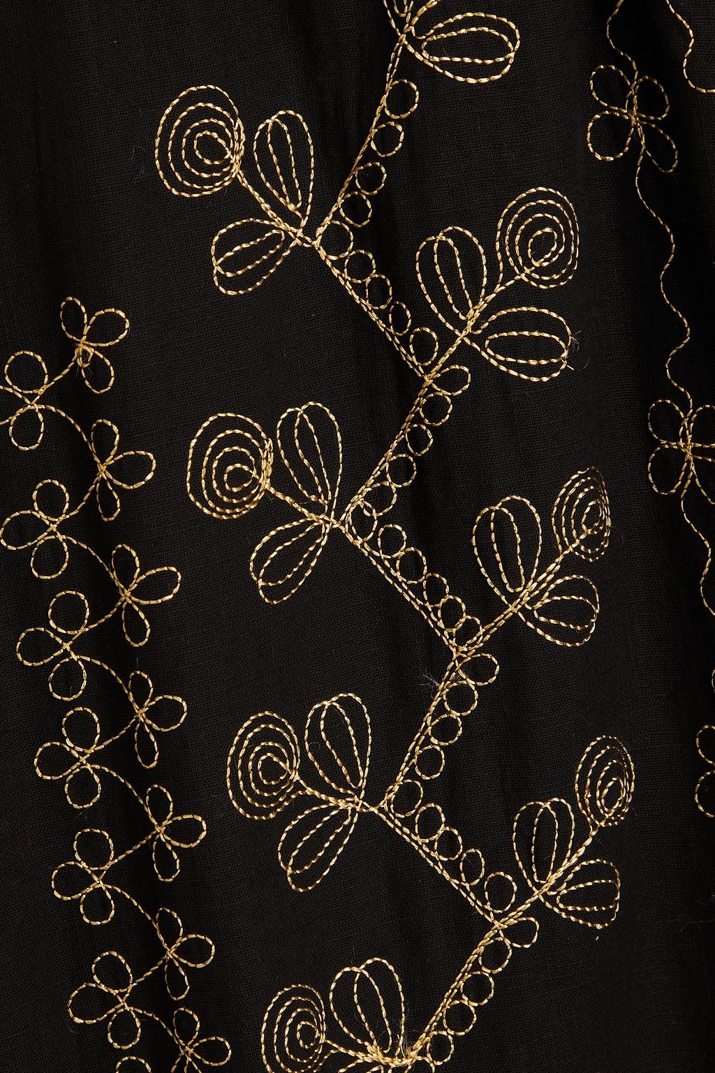 ANTIK BATIK فستان متوسط الطول "أورياني" من القطن الشبكي ومطرّز