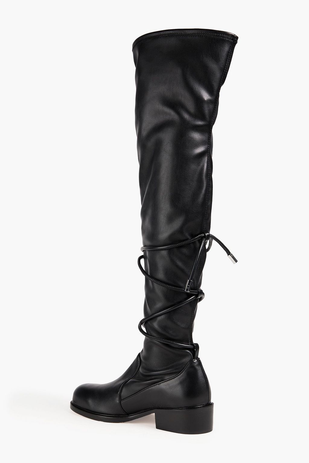 IRO Lace-up faux leather over-the-knee boots