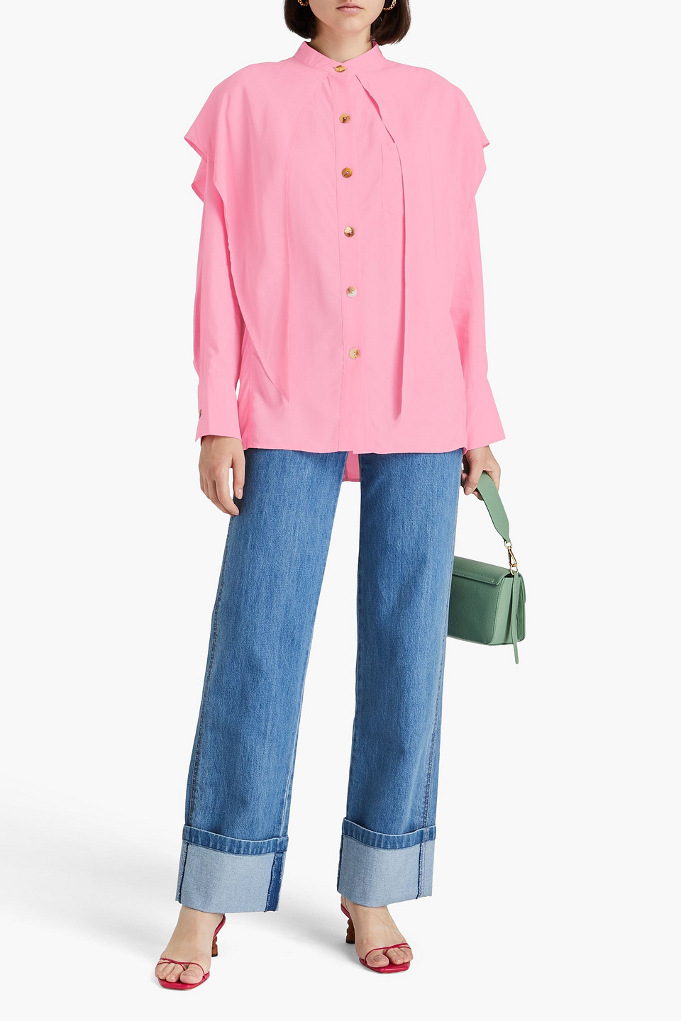  Rejina Pyo - Jolene Bluse Aus Webstoff - Pink - Xs 