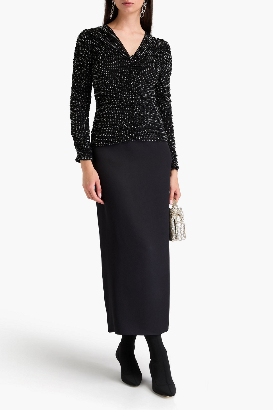 Simkhai Haydon Top Mit Kristallen In Black