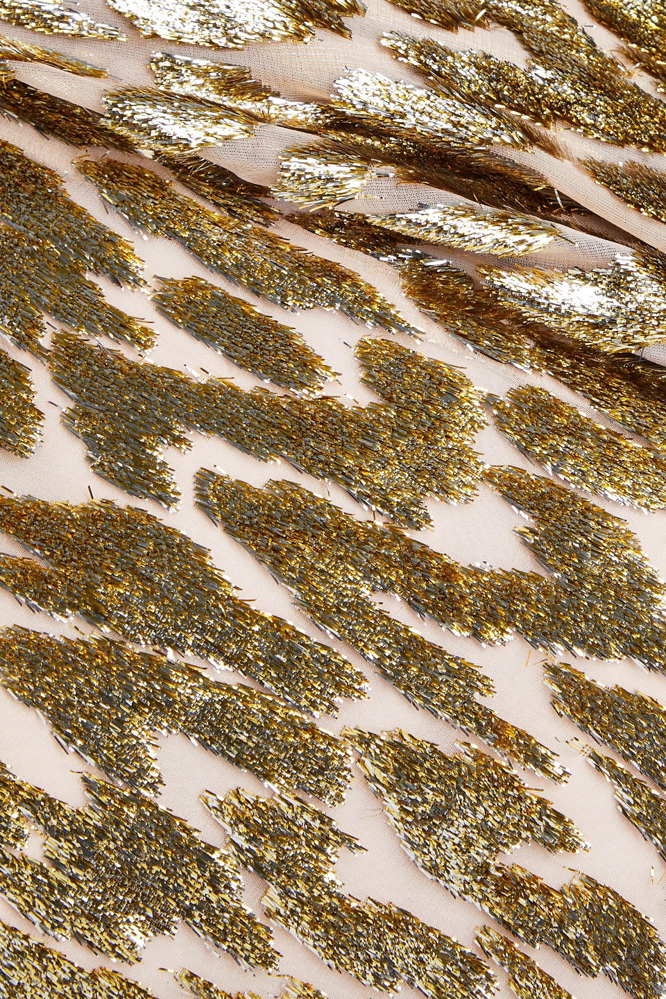 Simkhai Luella Leopard-print Blouse In Gold