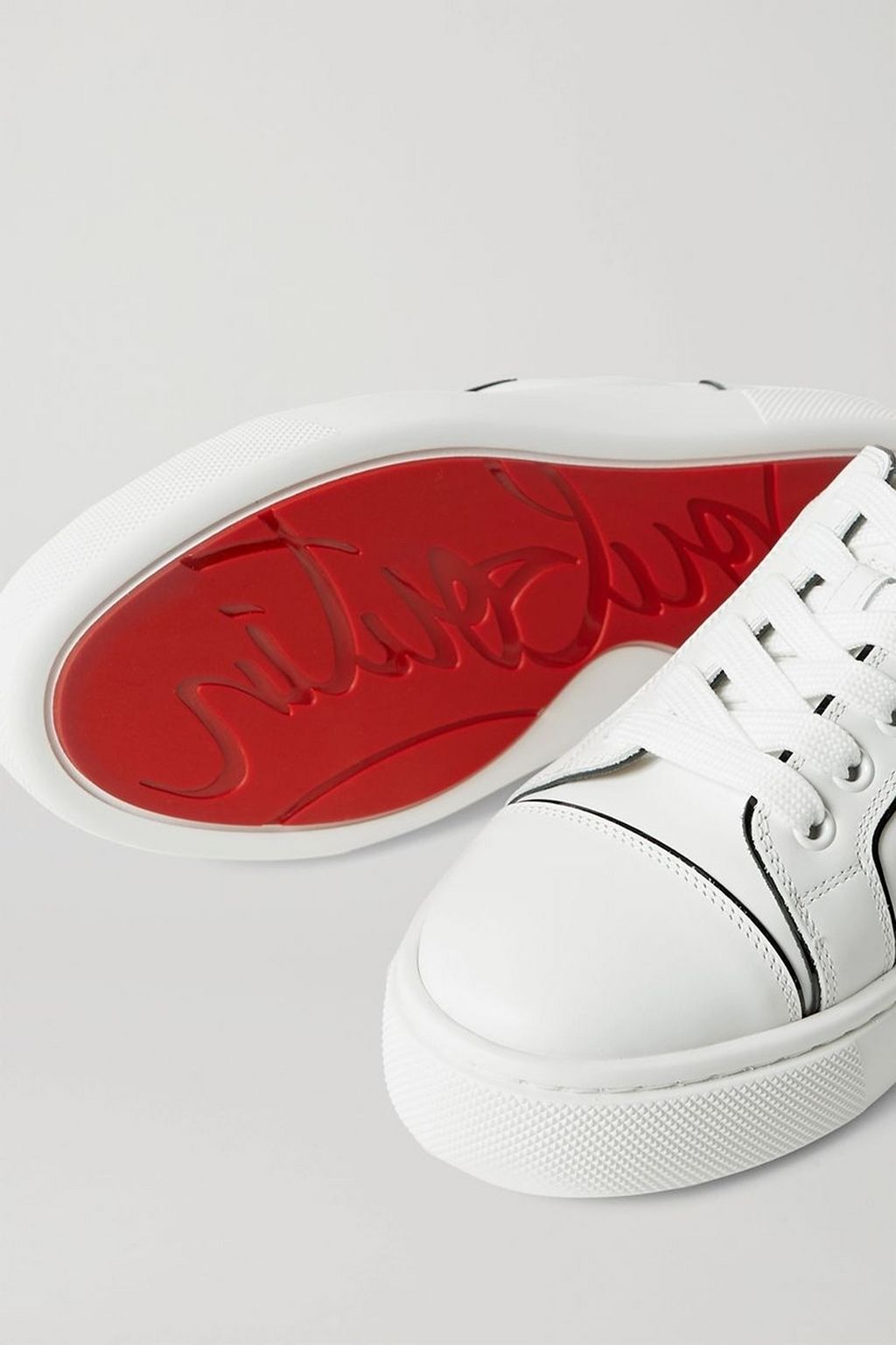CHRISTIAN LOUBOUTIN Vieirissima two-tone leather sneakers