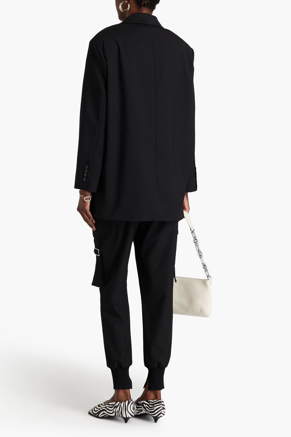 IRO Double-breasted wool-blend twill blazer