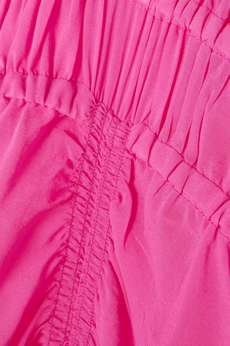 SLEEPING WITH JACQUES CHANTI RUCHED STRETCH-SILK CHIFFON JUMPSUIT