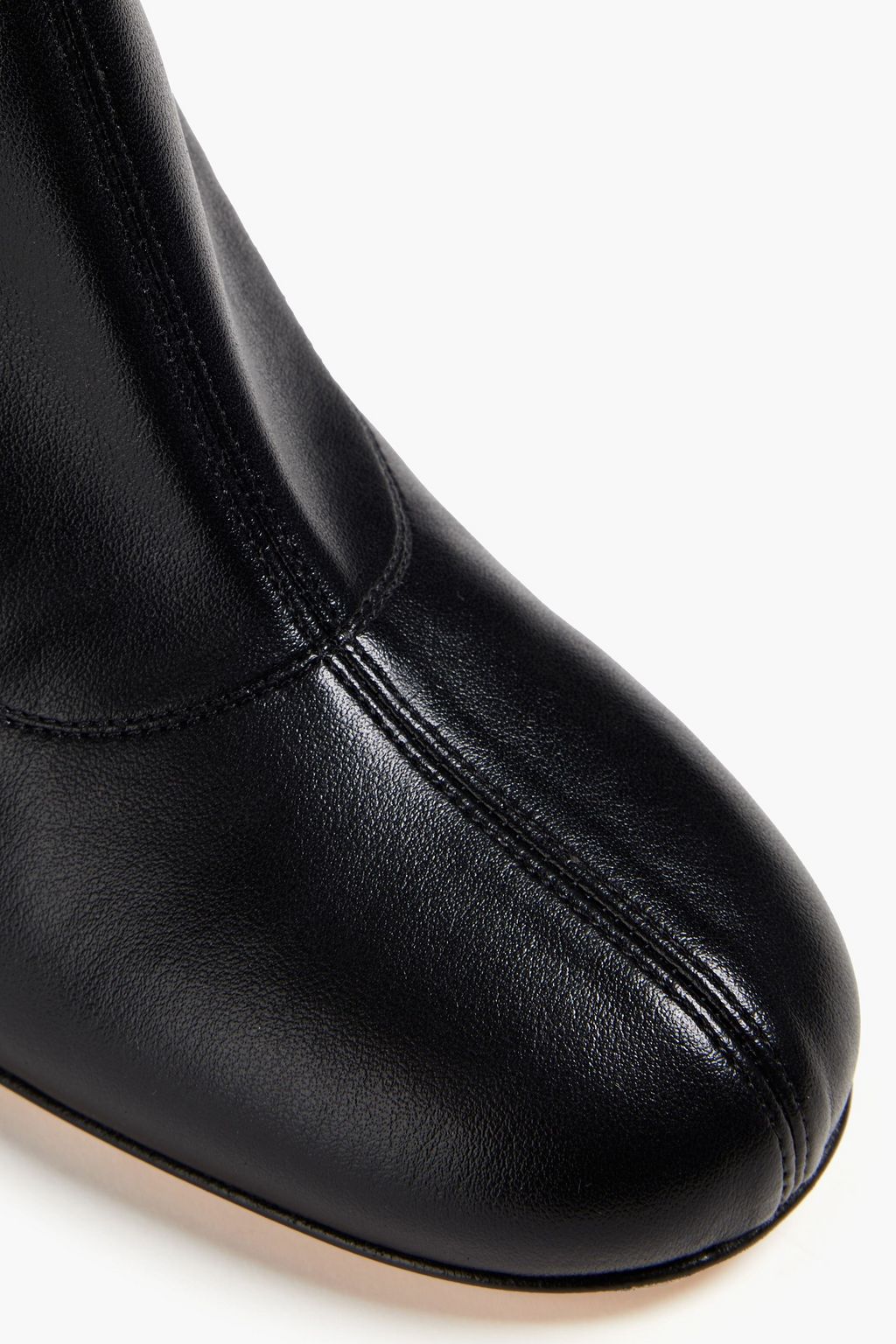 SERGIO ROSSI Faux stretch-leather boots