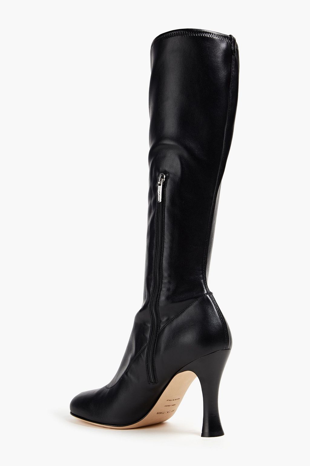 SERGIO ROSSI Faux stretch-leather boots