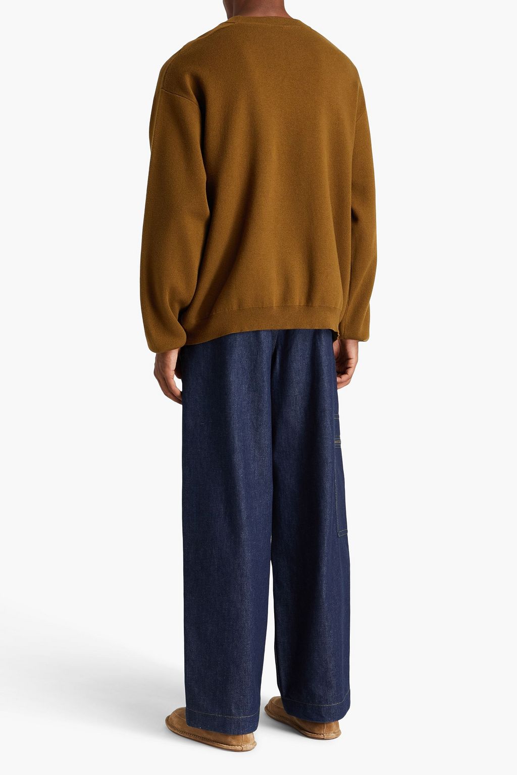 STUDIO NICHOLSON Hemyl merino wool and cotton-blend sweater