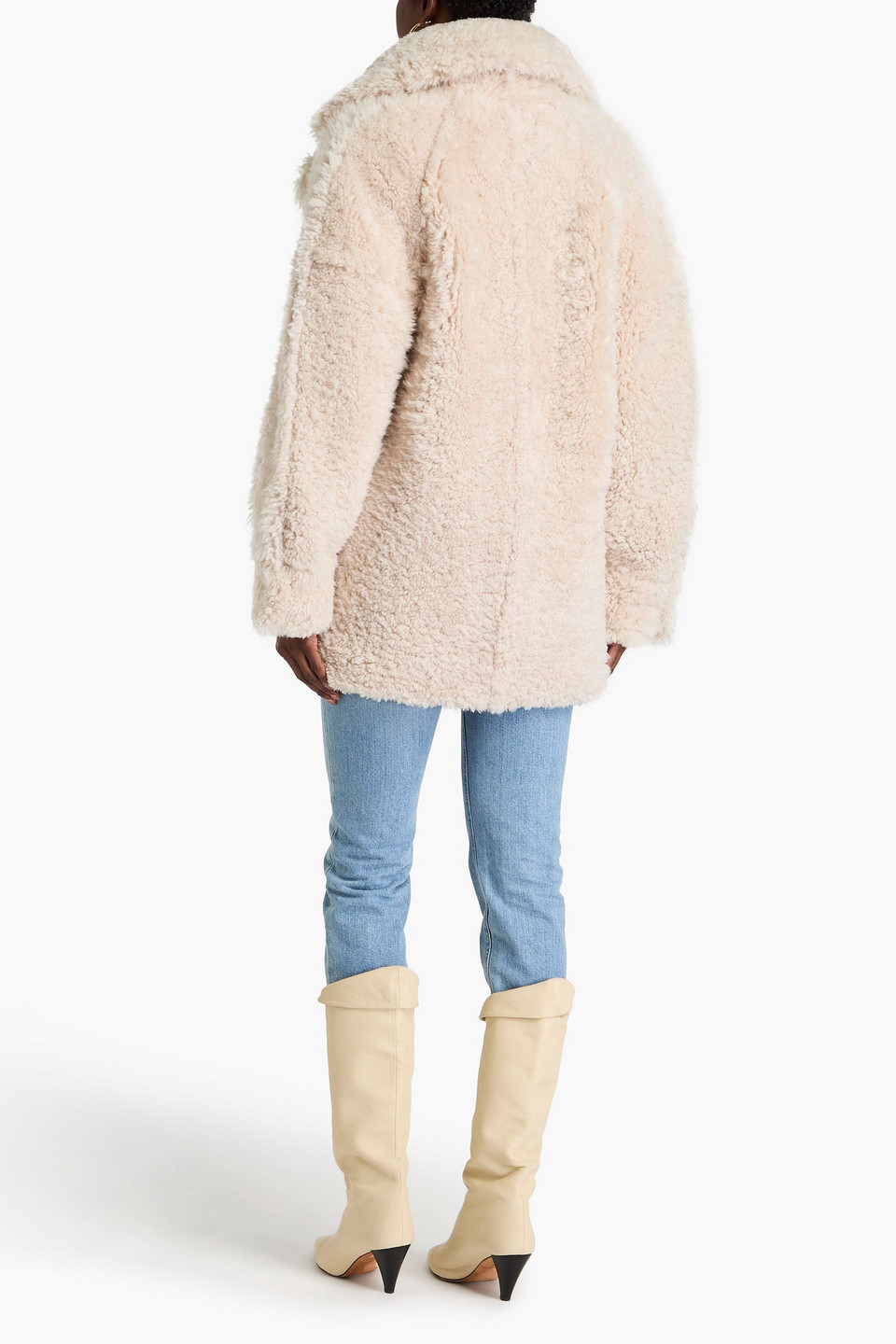  Iro - Mantel Aus Shearling - Neutral - Fr 36 