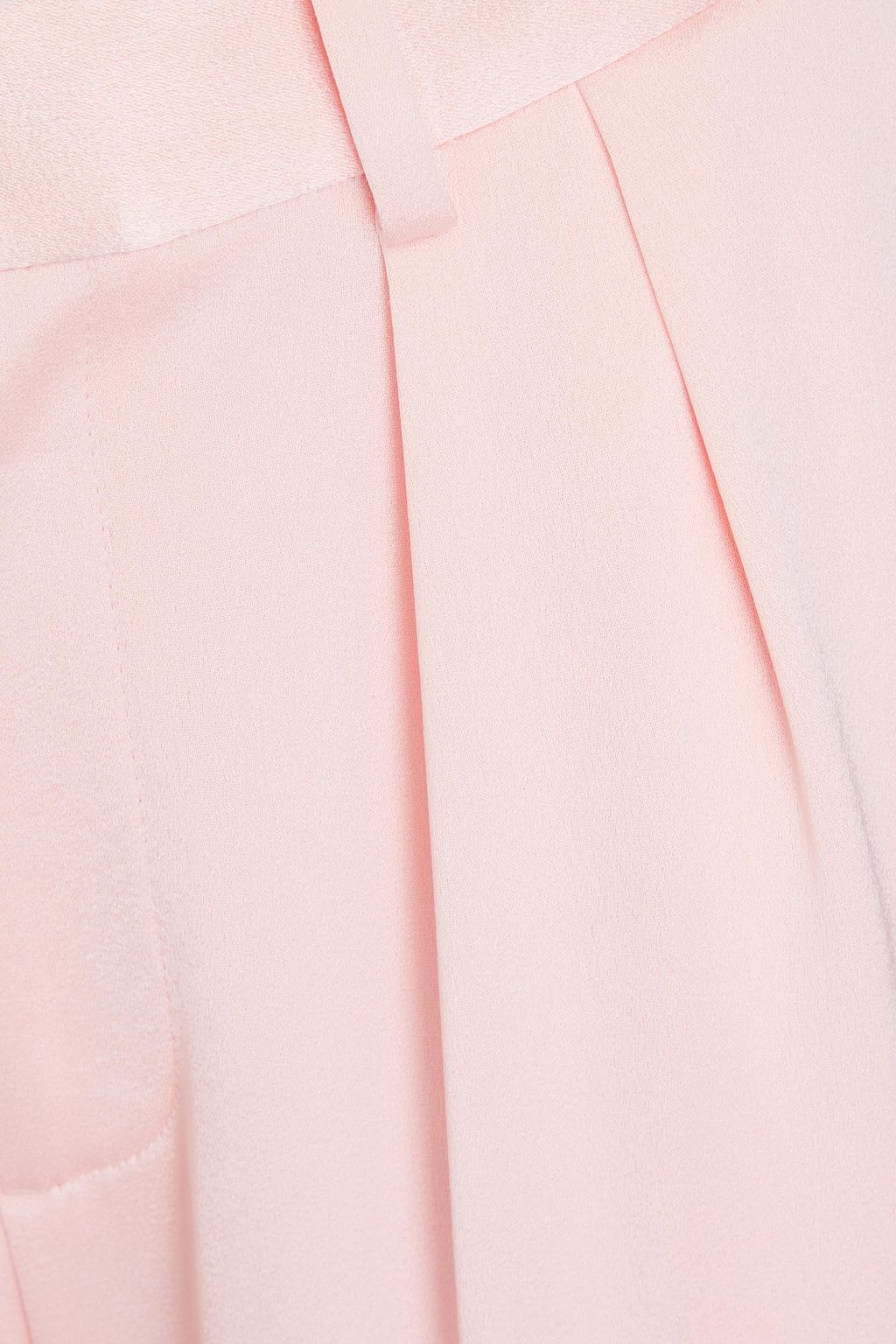 ALICE + OLIVIA بنطلون "بومبي" من كريب الساتان بقصة أرجل واسعة