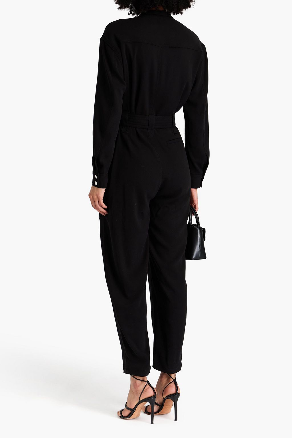 IRO Jendele belted Tencel™-blend twill jumpsuit