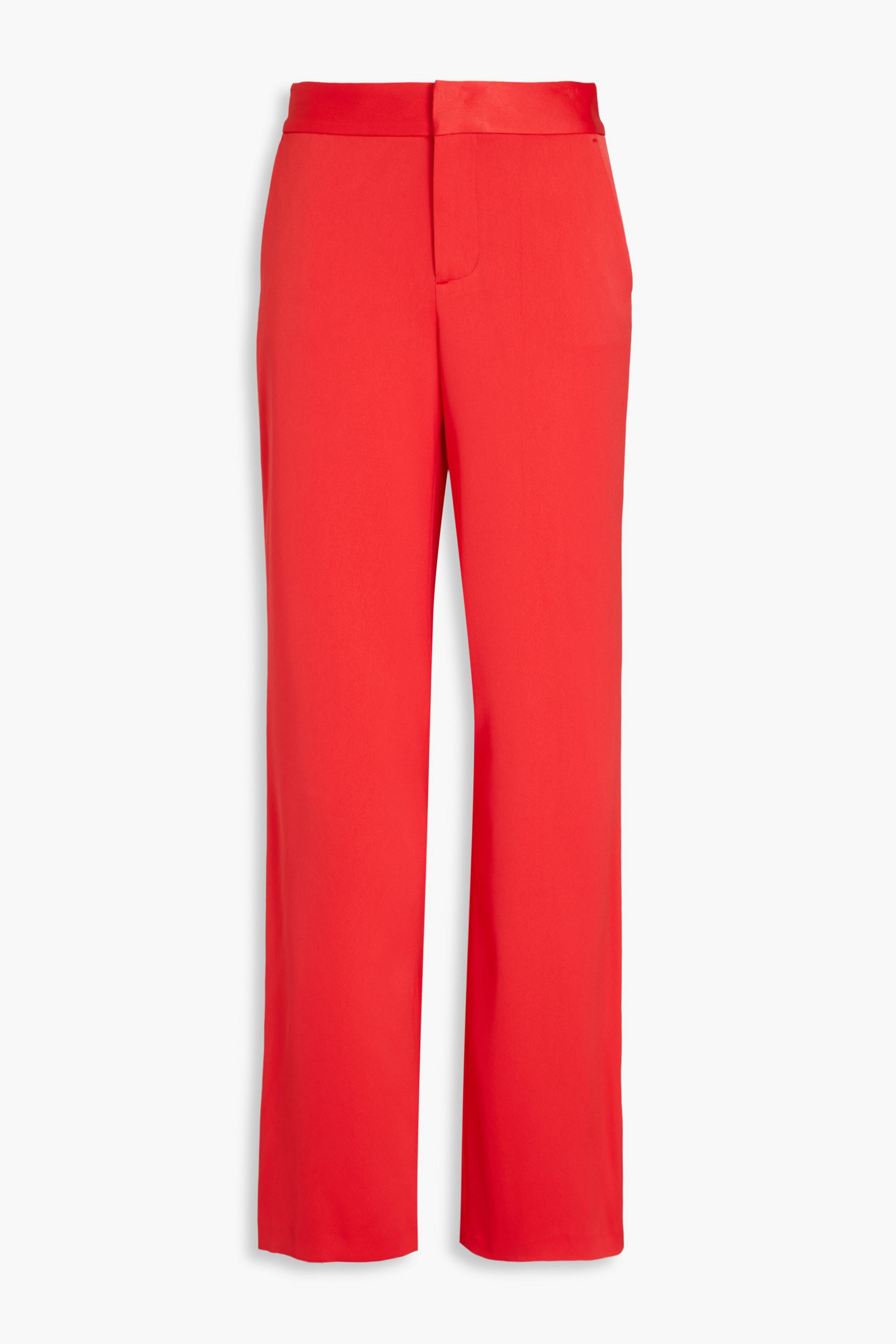 alice + olivia Satin-crepe wide-leg pants thumbnail