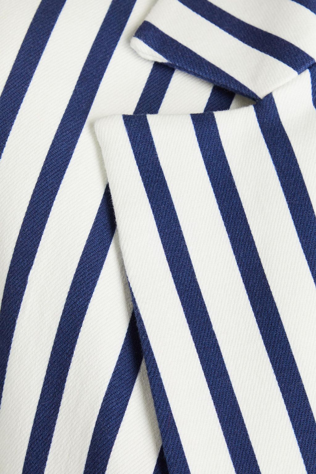 ALICE + OLIVIA JEANS コットン混ツイル ブレザー ストライプ