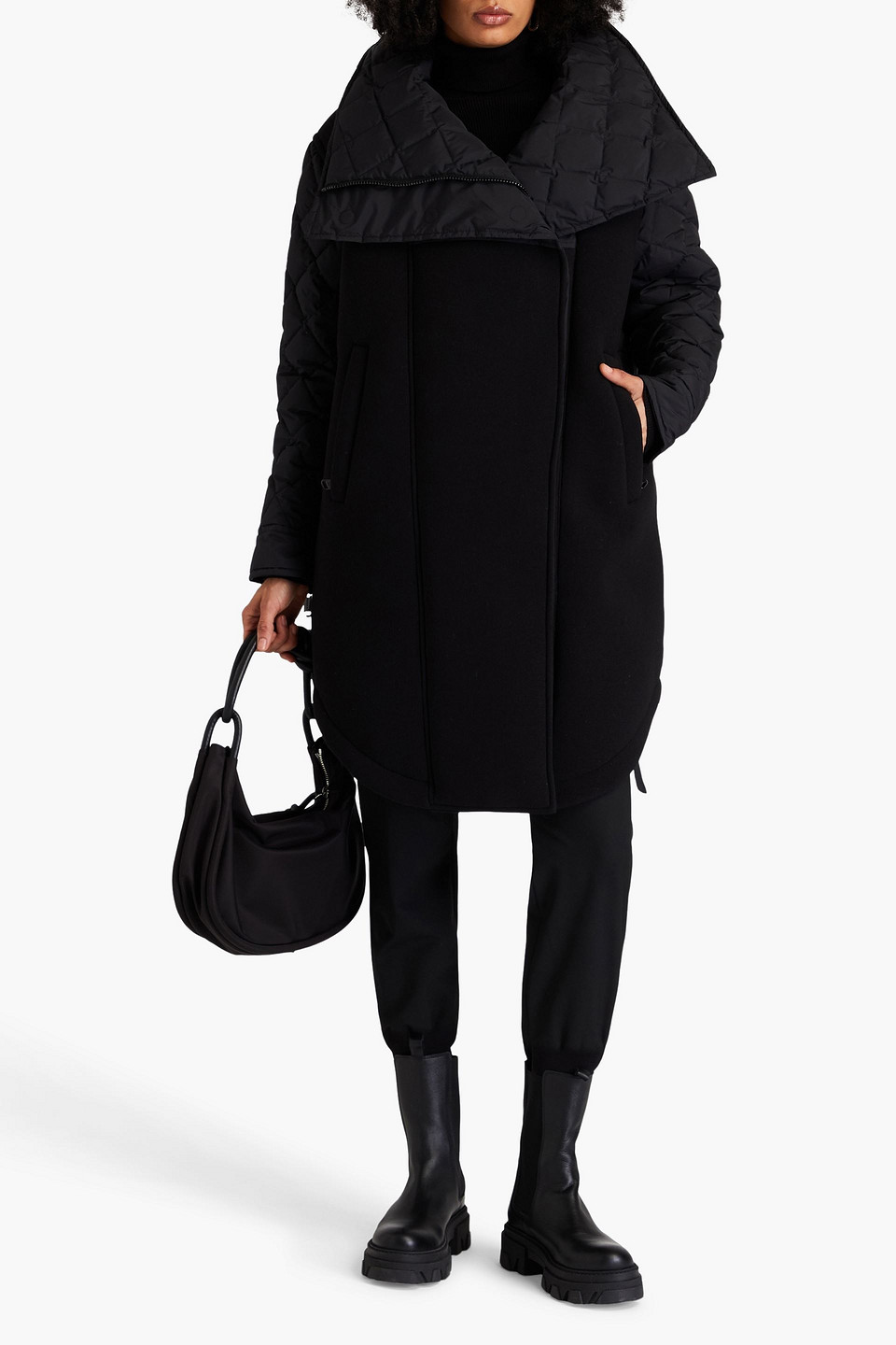 GOLDBERGH SHEA QUILTED SHELL AND NEOPRENE DOWN COAT
