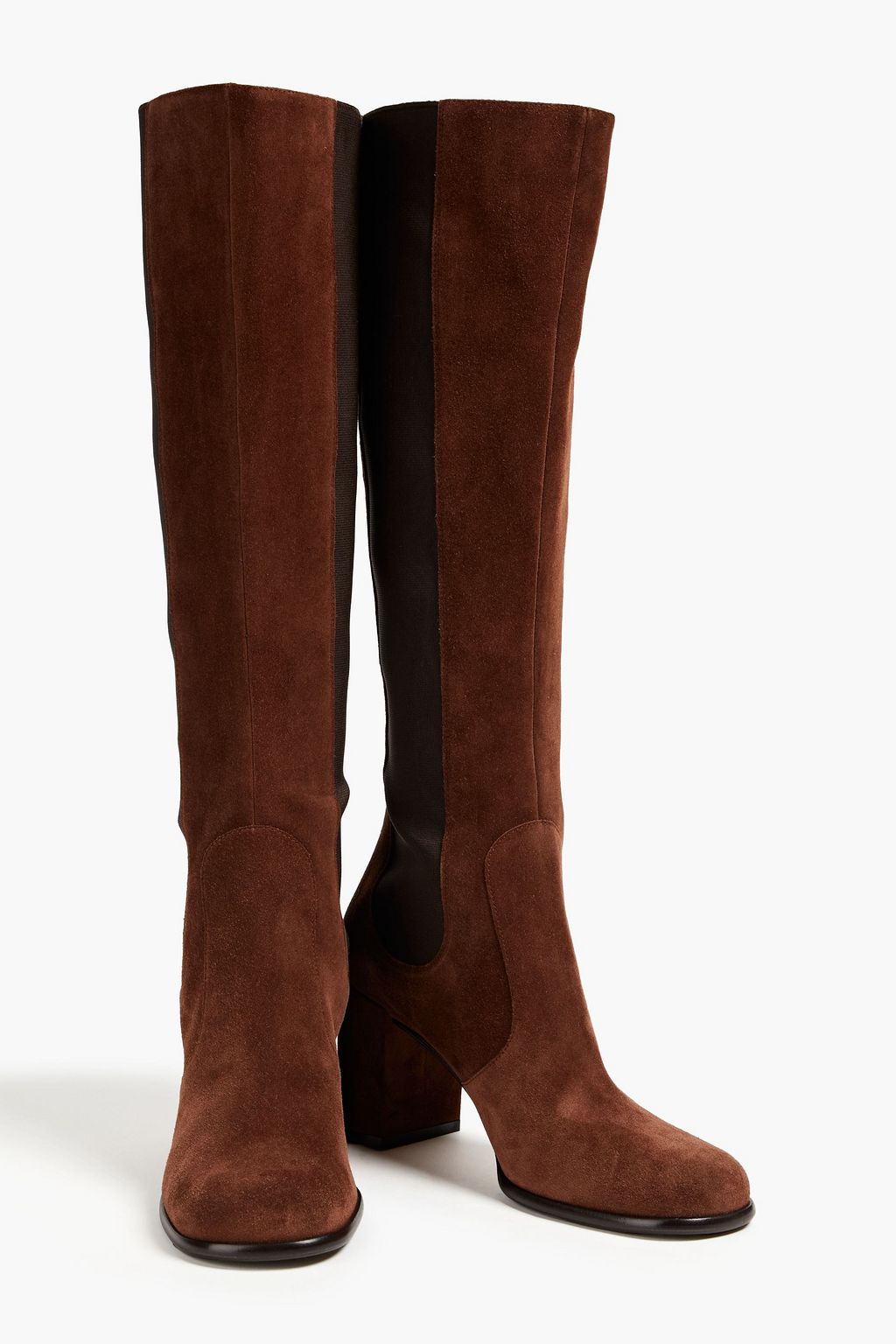 SERGIO ROSSI Suede knee boots