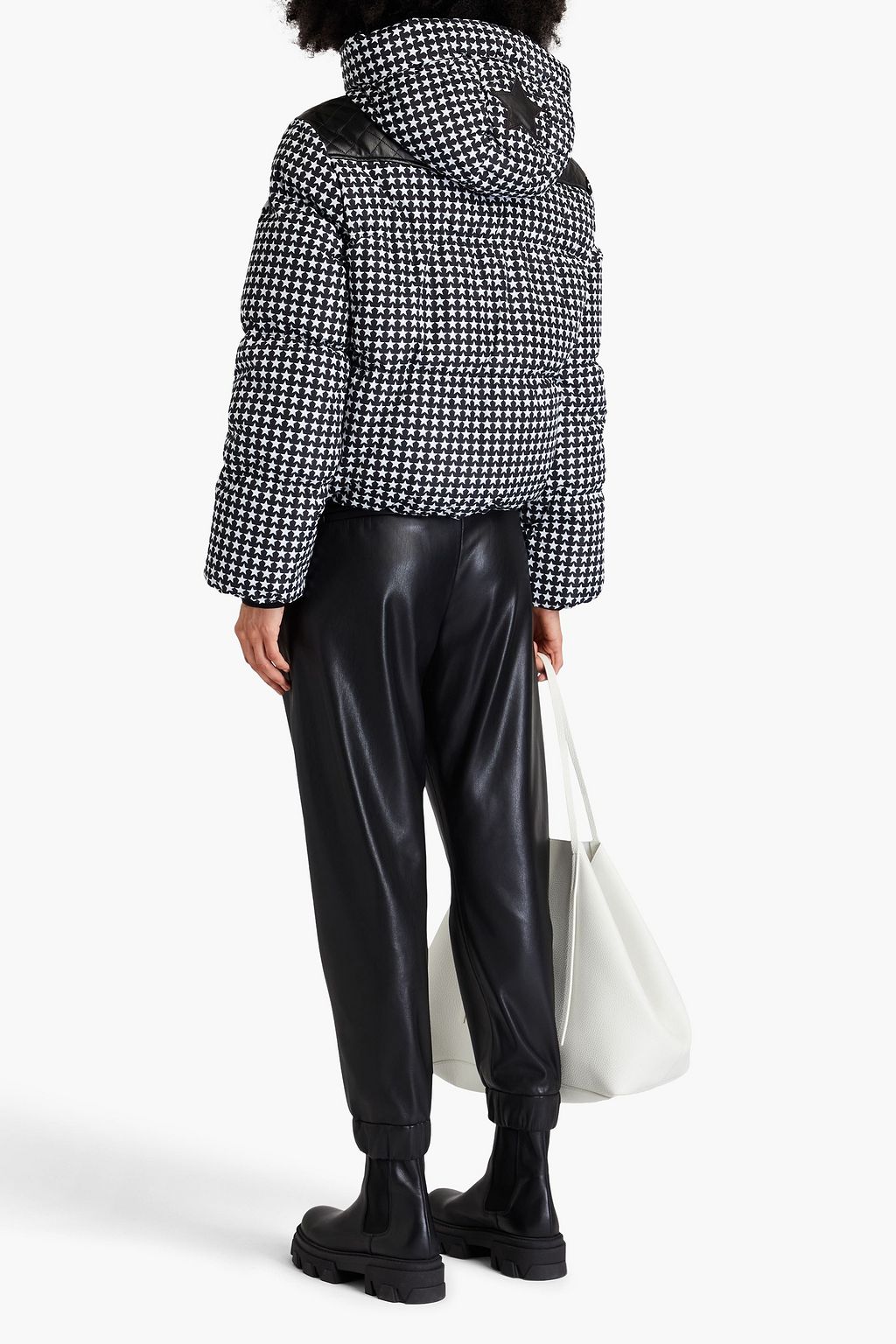 GOLDBERGH Track quilted printed hooded down ski jacket