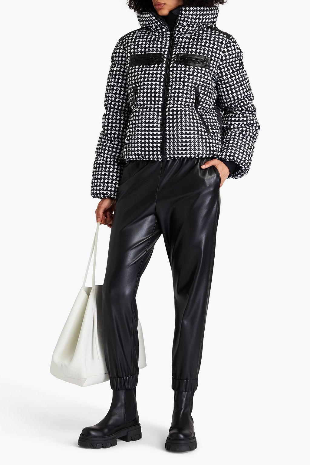 GOLDBERGH Track quilted printed hooded down ski jacket