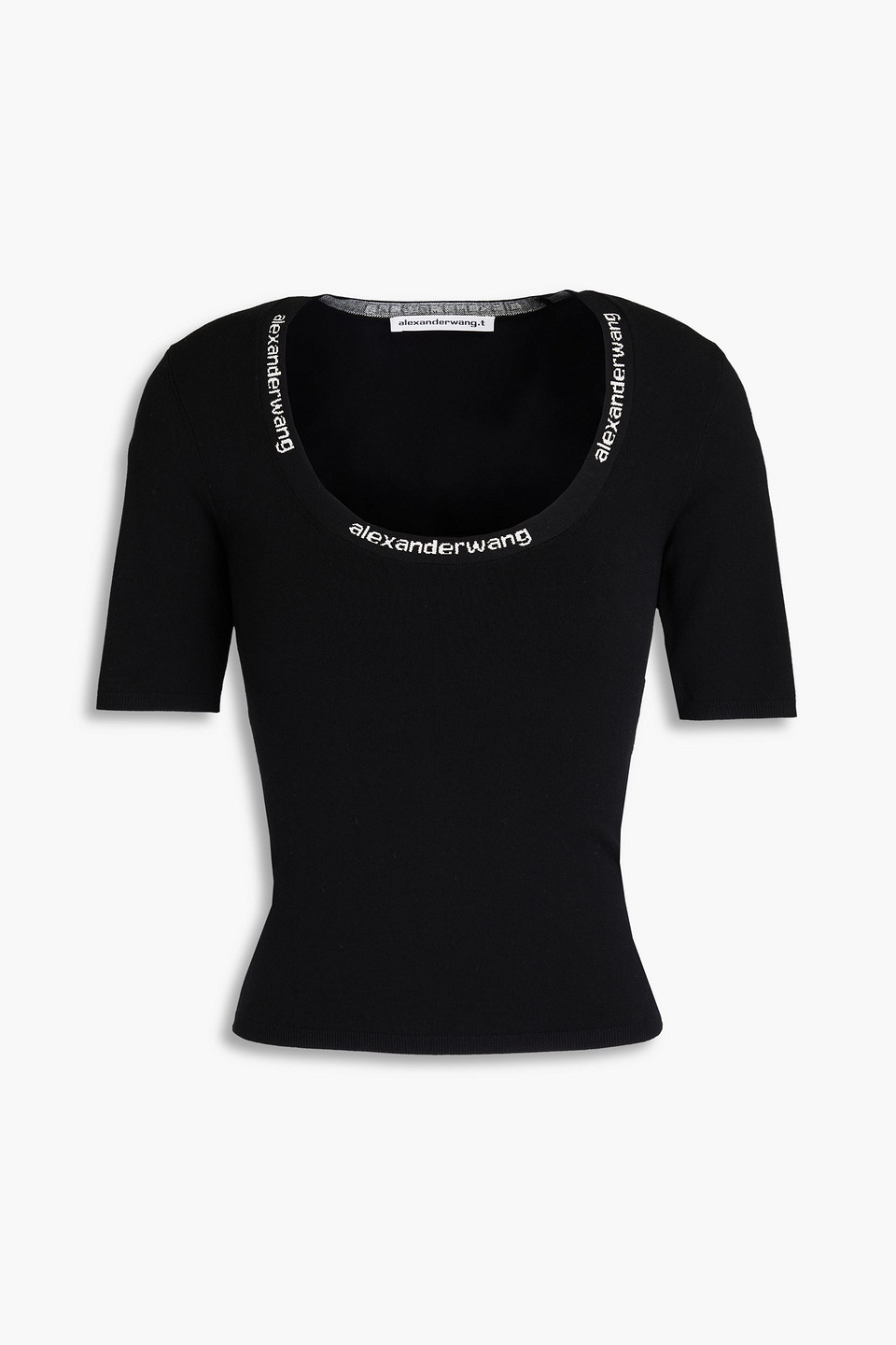 Alexander Wang T Stretch-knit Top In Black