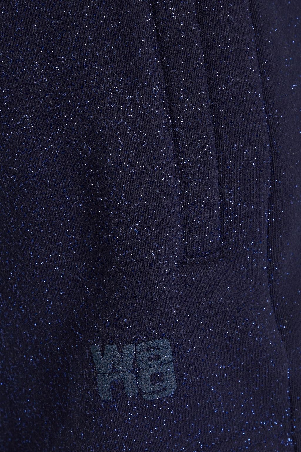 ALEXANDERWANG.T شورت من الصوف الناعم ومزيج من القطن مزيّن بالغليتر