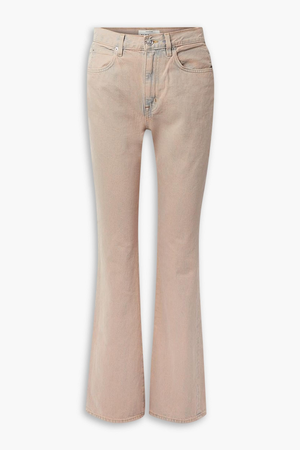 Slvrlake Charlotte High-rise Bootcut Jeans In Peach