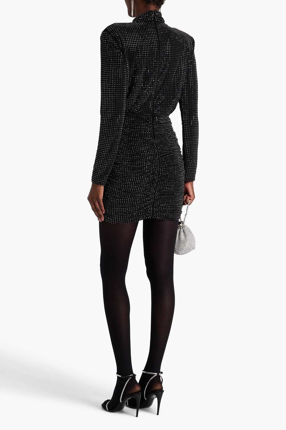 Simkhai Abrah Mock Neck Mini Dress In Black