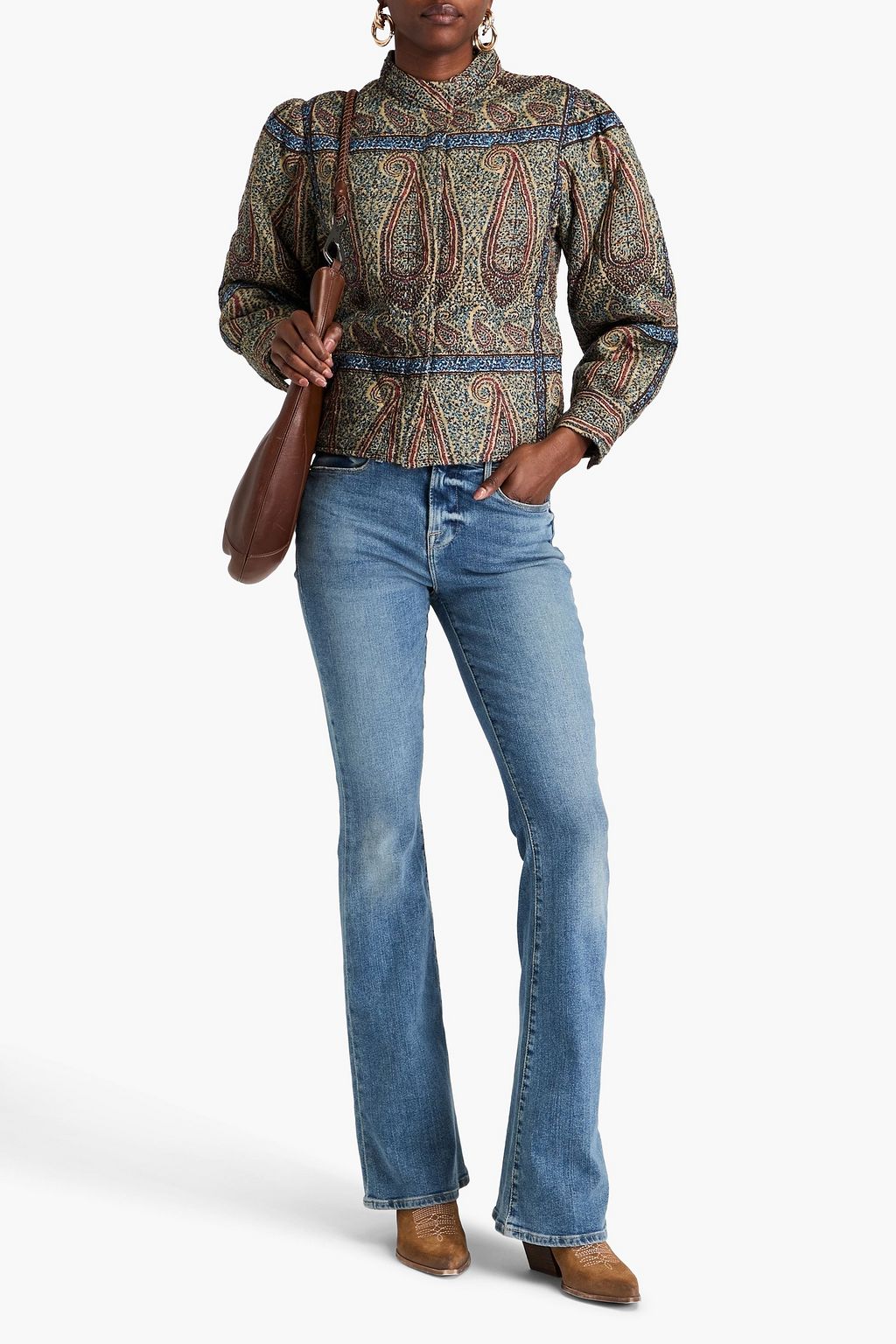 ANTIK BATIK Hida quilted paisley-print cotton fil coupé jacket